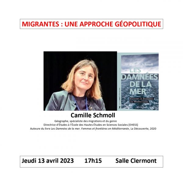 Conférence de Camille Schmoll, Géographe