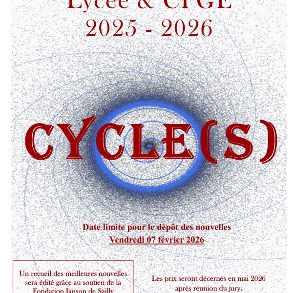 Concours de nouvelles lycée-CPGE 2025-2026